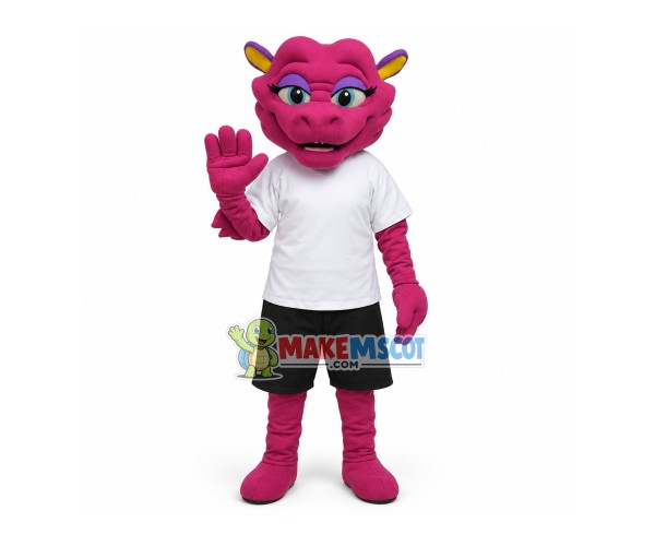 Enchanting Female Dragon Mascot Costume Enchanting Female Dragon Mascot Costume