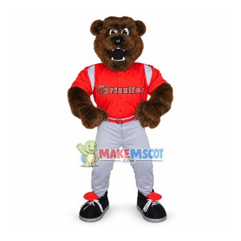 Ferocious Brown Bear Of Team Mascot Costume Ferocious Brown Bear Of Team Mascot Costume