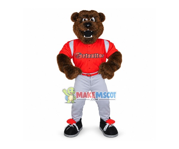 Ferocious Brown Bear Of Team Mascot Costume Ferocious Brown Bear Of Team Mascot Costume