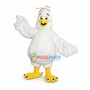 Messy White Chicken Mascot Furry Costume