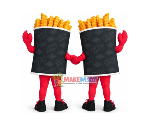 Famous Cartoon Crab Fries Mascot Costume Famous Cartoon Crab Fries Mascot Costume
