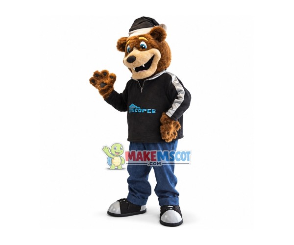 Positive Coach Bear Mascot Costume Positive Coach Bear Mascot Costume
