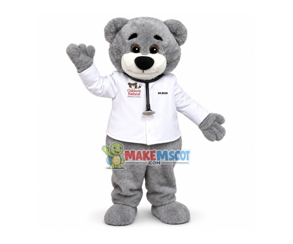 Doctor Bear Of The Medical Center Mascot Costume Doctor Bear Of The Medical Center Mascot Costume