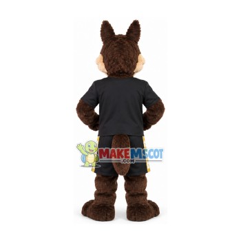 Fierce Brown Wolf Mascot Adult Costume Fierce Brown Wolf Mascot Adult Costume