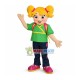 Blonde Foreign Elementary School Student Mascot Costume Blonde Foreign Elementary School Student Mascot Costume