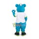 Blue Bear Commissioner Mascot Costume Blue Bear Commissioner Mascot Costume