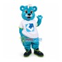 Blue Bear Commissioner Mascot Costume