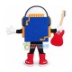 Blue Speaker Holding Guitar Mascot Costume Blue Speaker Holding Guitar Mascot Costume