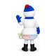 Cold Snowman With Warm Equipment Mascot Costume Cold Snowman With Warm Equipment Mascot Costume