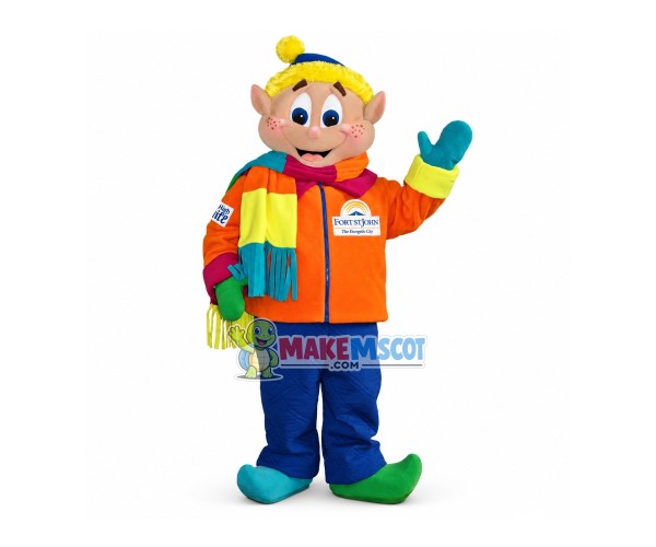 Cartoon Elf Of City Symbol Mascot Costume
