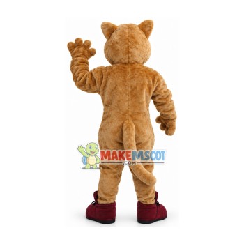 Power Tiger With Developed Pectoral Muscles Mascot Costume Power Tiger With Developed Pectoral Muscles Mascot Costume