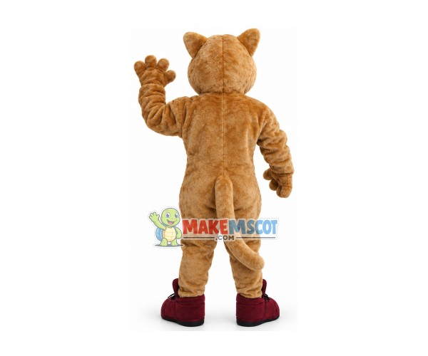 Power Tiger With Developed Pectoral Muscles Mascot Costume Power Tiger With Developed Pectoral Muscles Mascot Costume