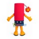Ignited Spark Firecracker Mascot Costume Ignited Spark Firecracker Mascot Costume