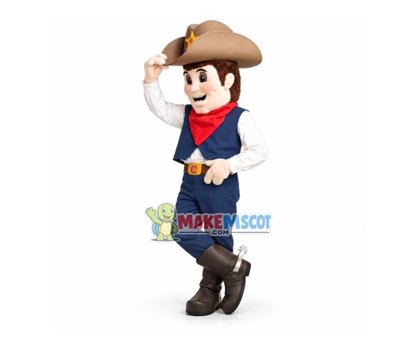 One Pair Of Cowboy Partner Mascot Costume One Pair Of Cowboy Partner Mascot Costume