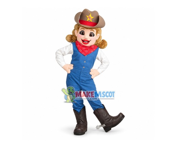 One Pair Of Cowboy Partner Mascot Costume One Pair Of Cowboy Partner Mascot Costume