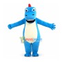 Blue Big Mouth Stegosaurus Mascot Costume