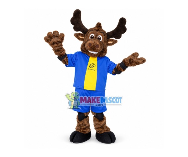 Meaningful Moose Mascot Costume For Equipment Developer Meaningful Moose Mascot Costume For Equipment Developer