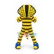 Menacing Striped Golden Python Mascot Costume Menacing Striped Golden Python Mascot Costume