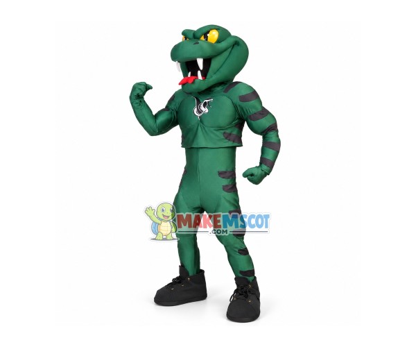 Ferocious Muscular Python Mascot Costume Ferocious Muscular Python Mascot Costume