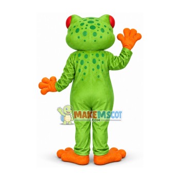 Standing Red Eyed Frog Mascot Costume Standing Red Eyed Frog Mascot Costume