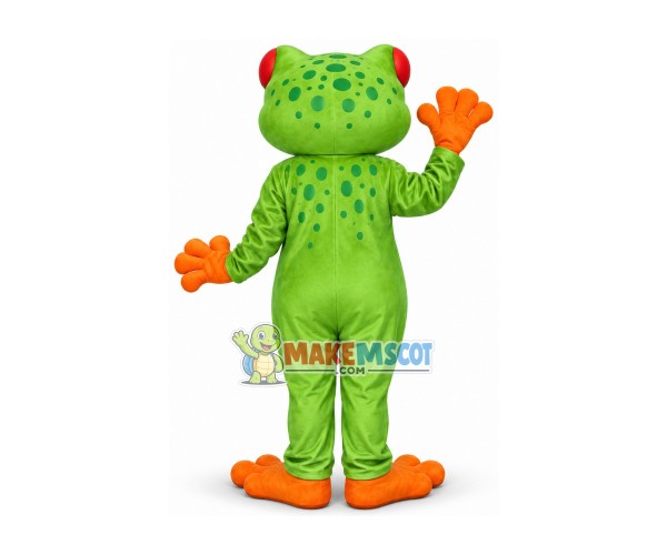 Standing Red Eyed Frog Mascot Costume Standing Red Eyed Frog Mascot Costume
