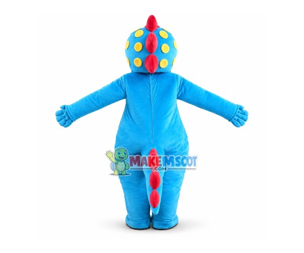 Blue Big Mouth Stegosaurus Mascot Costume Blue Big Mouth Stegosaurus Mascot Costume