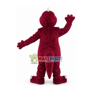 Vivid Burgundy Dragon Mascot Costume Vivid Burgundy Dragon Mascot Costume
