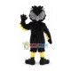 Strong Black & Grey Owl Mascot Costume Strong Black & Grey Owl Mascot Costume