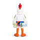 High-spirited White Soft Rooster Mascot Costume High-spirited White Soft Rooster Mascot Costume