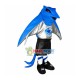 Blue Night Vision Bat Mascot Costume Blue Night Vision Bat Mascot Costume
