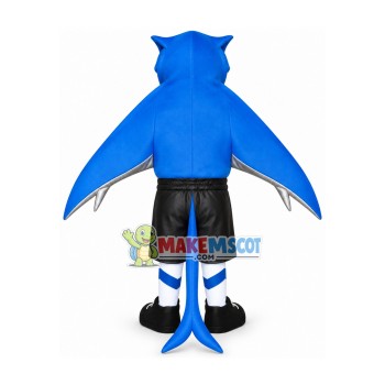 Blue Night Vision Bat Mascot Costume