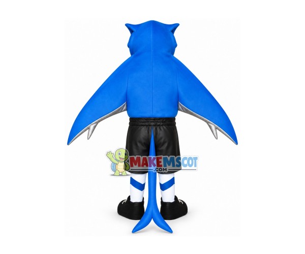 Blue Night Vision Bat Mascot Costume Blue Night Vision Bat Mascot Costume
