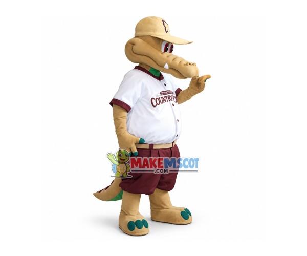 Network Technician Crocodile Mascot Costume Network Technician Crocodile Mascot Costume