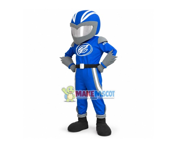 Professional Racer Of Rocket Team Mascot Costume Professional Racer Of Rocket Team Mascot Costume