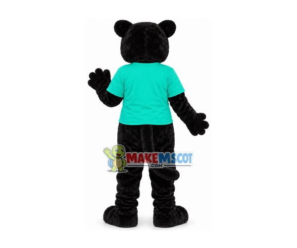 Black Panther of Community College Mascot Costume Black Panther of Community College Mascot Costume