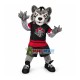 Ferocious Wolf Mascot Adult Costume Of Team Ferocious Wolf Mascot Adult Costume Of Team