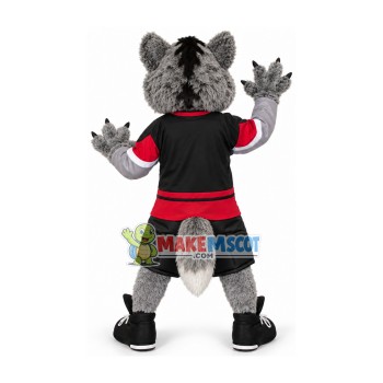 Ferocious Wolf Mascot Adult Costume Of Team Ferocious Wolf Mascot Adult Costume Of Team