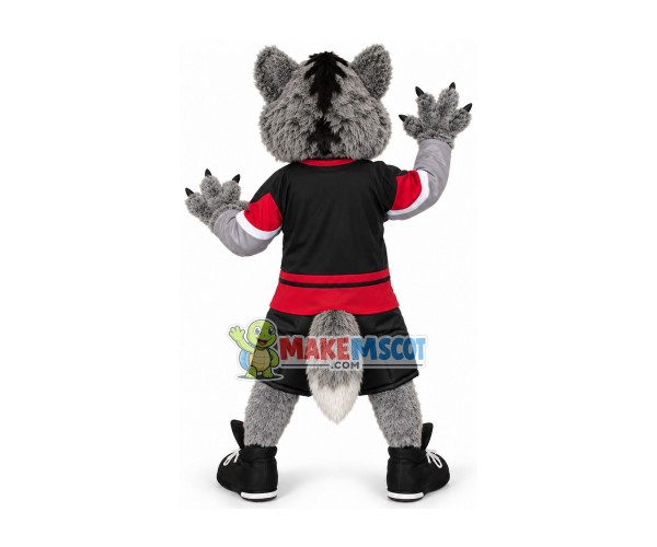Ferocious Wolf Mascot Adult Costume Of Team Ferocious Wolf Mascot Adult Costume Of Team