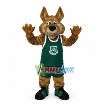 Sport Dog With Whole Green Set Mascot Costume