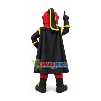 Masked Warrior In Red Armor Mascot Costume Masked Warrior In Red Armor Mascot Costume