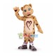 Vigorous Khaki Love Leopard Mascot Costume Vigorous Khaki Love Leopard Mascot Costume