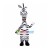Adult Style Zebra Mascot Funny Costume