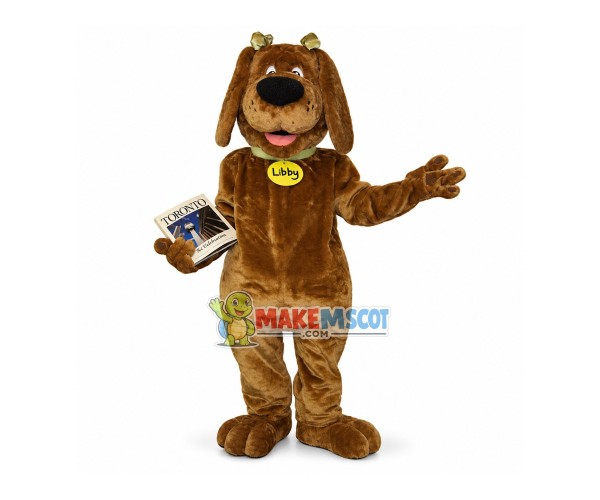 Libby Dog Mascot Costume For University Libby Dog Mascot Costume For University