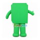 Funny Green Carton Doll Mascot Costume Funny Green Carton Doll Mascot Costume
