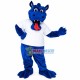 Blue Dragon With Shirt Mascot Costume Of School Blue Dragon With Shirt Mascot Costume Of School