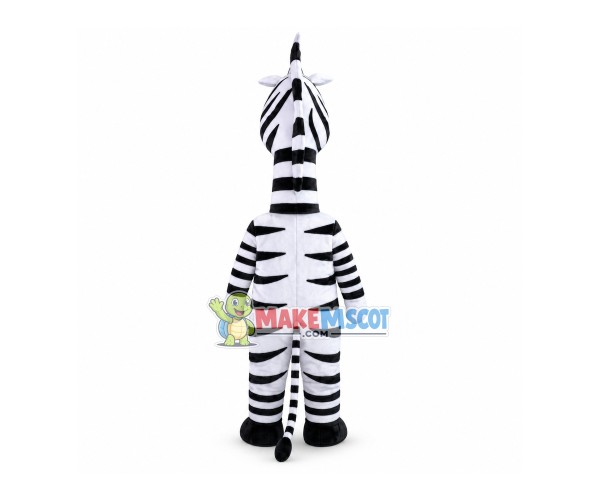 Adult Style Zebra Mascot Funny Costume