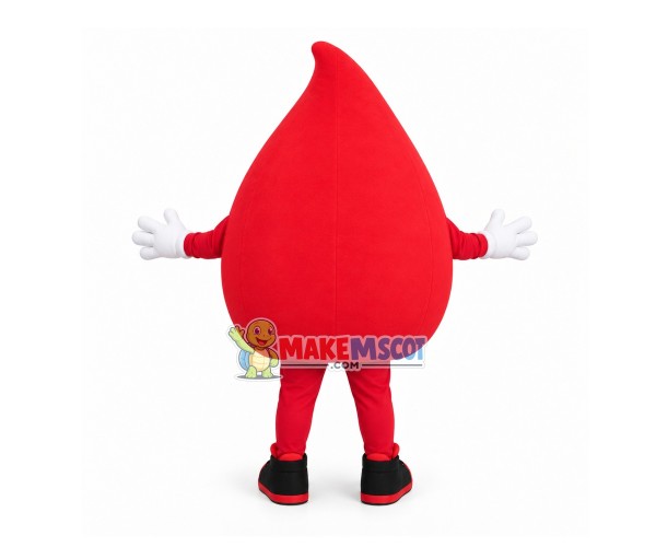 Cartoon Water Drop Of Red Cross Mascot Costume Cartoon Water Drop Of Red Cross Mascot Costume