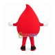 Cartoon Water Drop Of Red Cross Mascot Costume Cartoon Water Drop Of Red Cross Mascot Costume