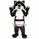 Black Wolf With Sharp Claws Mascot Soft Costume Black Wolf With Sharp Claws Mascot Soft Costume