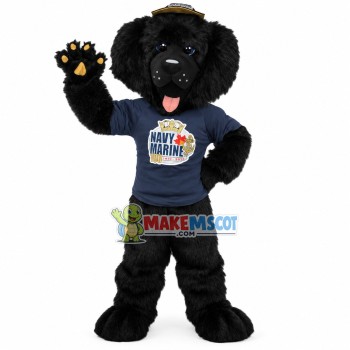 Captain Black Dog of The Fleet Mascot Costume Captain Black Dog of The Fleet Mascot Costume